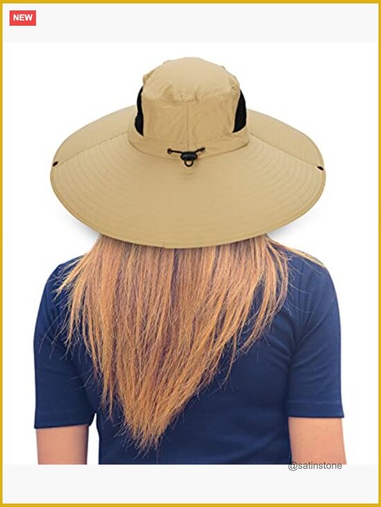 Super Wide Brim Sun Hat UPF50+ Waterproof Bucket Hat for Fishing Hiking main image 6